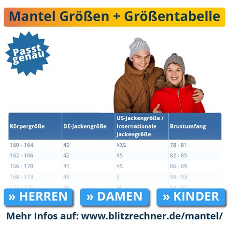 mantel größentabelle burberry